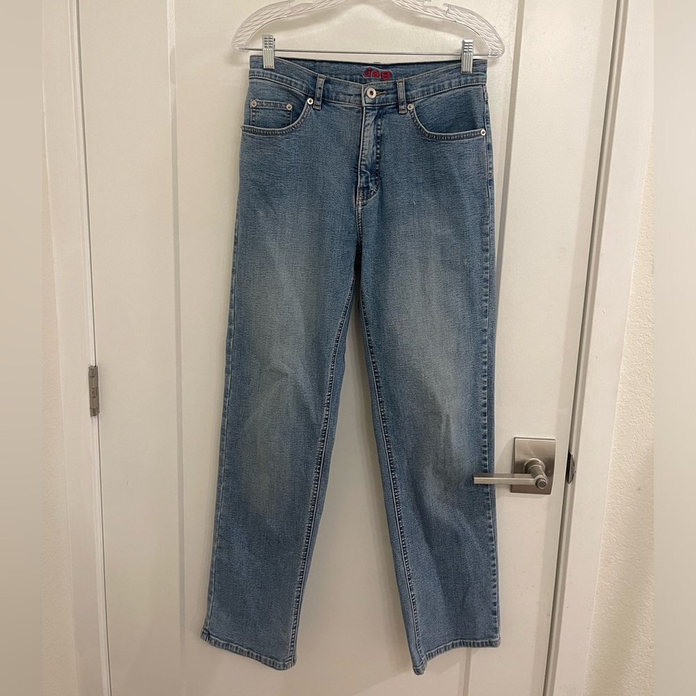 Vintage Y2K 90s Casual Jag Jeans Men's Light Blue Straight-Leg‎ Jeans